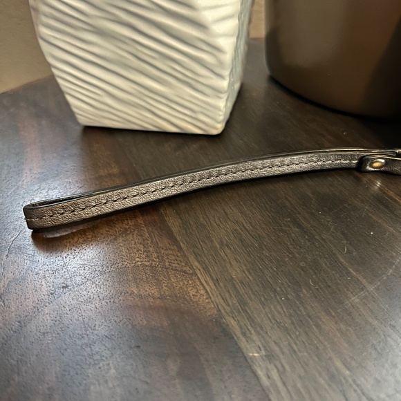 Coach Zip Around Wallet Wristlet Silver/Gray Optic C  - Picture 11 of 16